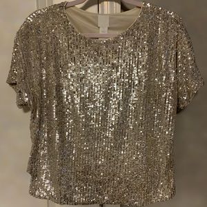 H&M Sequin Shirt